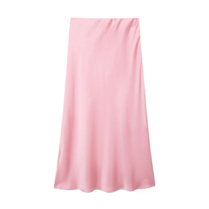 High-Waist A-Line Skirt