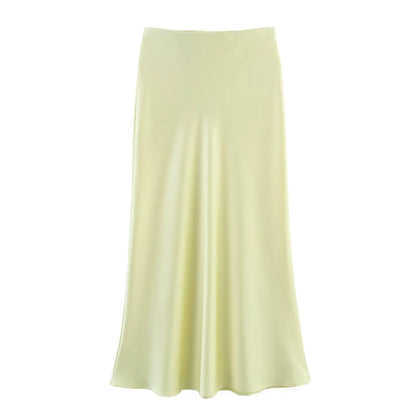 High-Waist A-Line Skirt