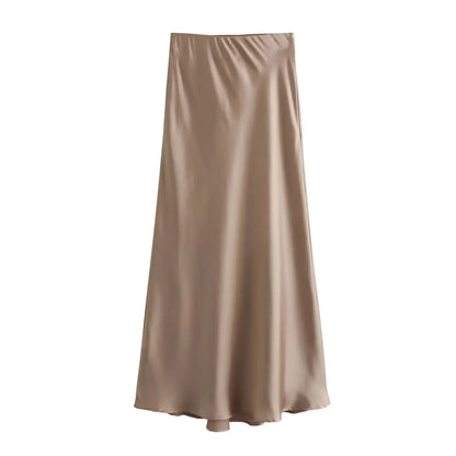 High-Waist A-Line Skirt