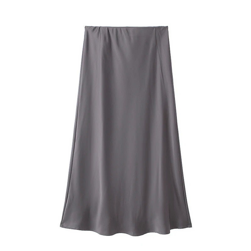 High-Waist A-Line Skirt