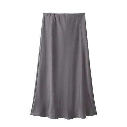 High-Waist A-Line Skirt