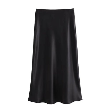 High-Waist A-Line Skirt