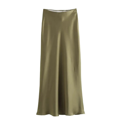High-Waist A-Line Skirt