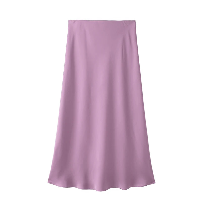 High-Waist A-Line Skirt