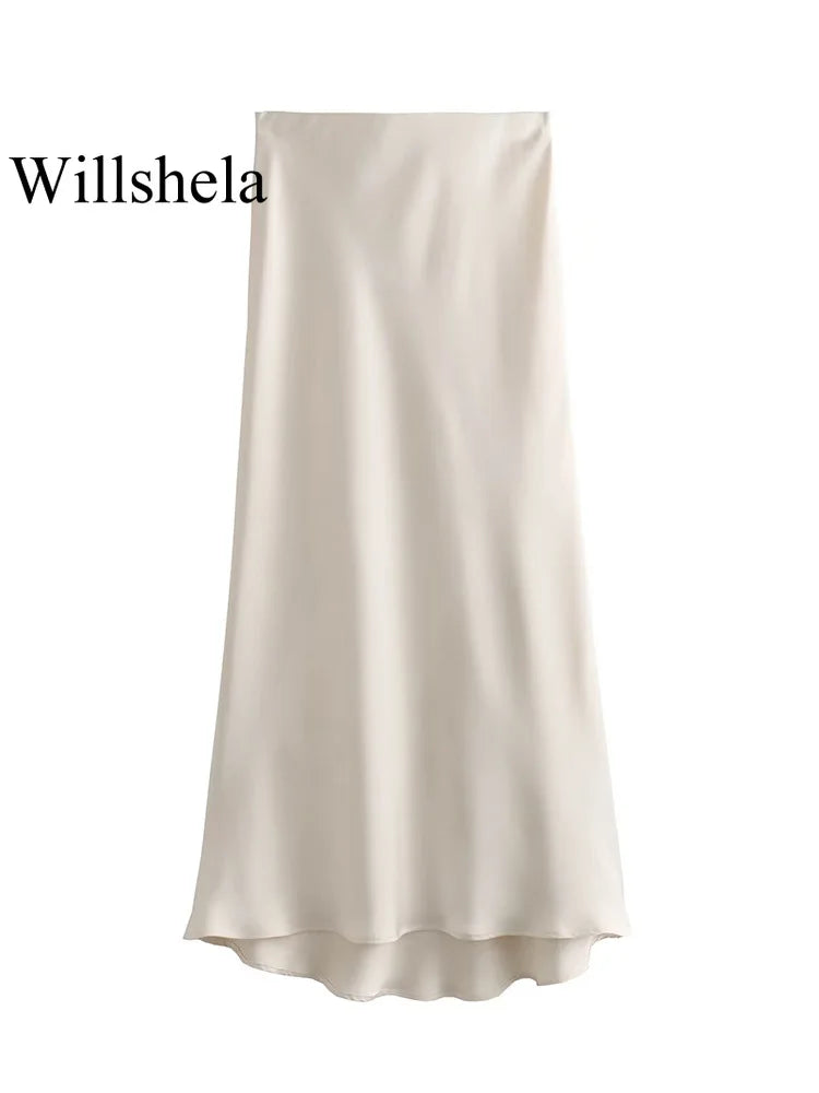 High-Waist A-Line Skirt