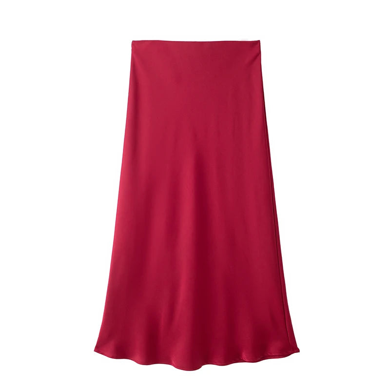 High-Waist A-Line Skirt