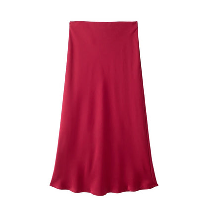 High-Waist A-Line Skirt